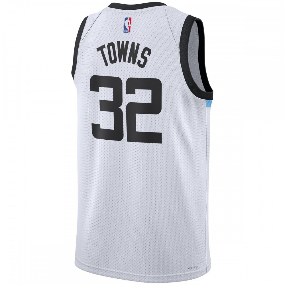 Karl-Anthony Towns Minnesota Timberwolves Unisex 2022/23 Swingman Jersey - City Edition - White-Pro Kit Vault | Brand New 26/27 Sports Jerseys